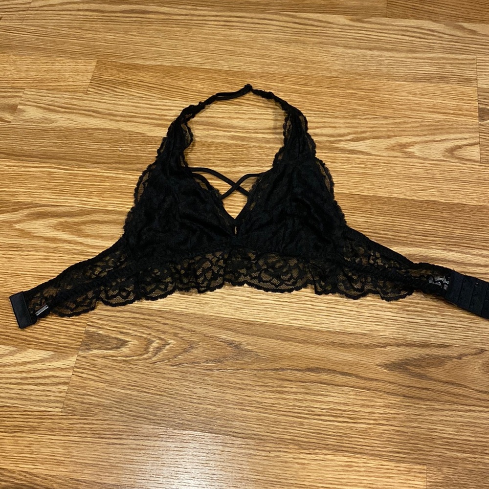 Black bra top